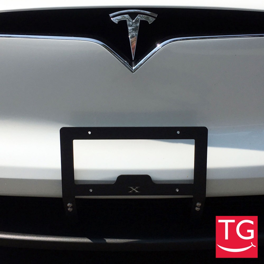 No-hole Tesla Model 3 or Model Y Front License Plate Installation Kit With  All Stainless Steel Hardware 